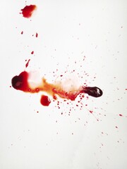 red paint splash isolated