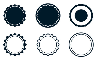 Vector Circular Badge & Seal Templates, Modern Labels for Logos & Promos, Sales badge set.
