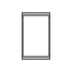 Frame clip art design on plain white transparent isolated background for card, shirt, hoodie, sweatshirt, apparel, tag, mug, icon, poster or badge