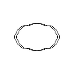 Frame clip art design on plain white transparent isolated background for card, shirt, hoodie, sweatshirt, apparel, tag, mug, icon, poster or badge