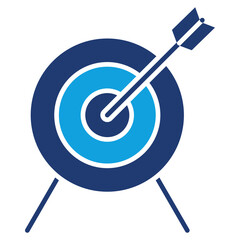 Precision Flat Blue Icon