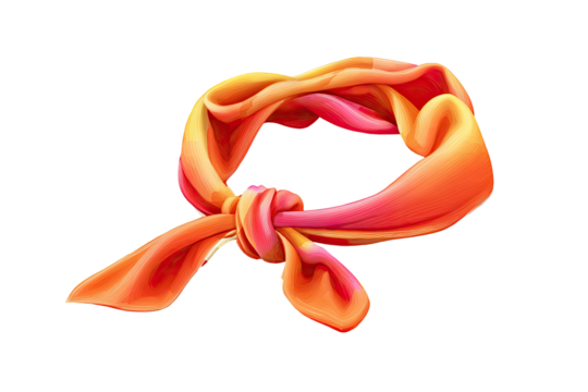 Tie-dye neckerchief, vibrant colors