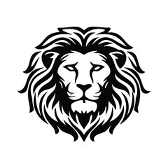 Lion head logo icon, lion face vector Illustration, on a isolated background, EPS