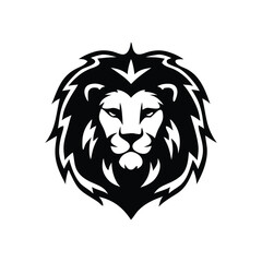 Lion head logo icon, lion face vector Illustration, on a isolated background, EPS