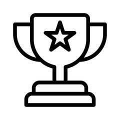 trophy line icon