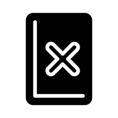 Obraz premium redcard glyph icon