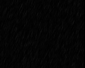 Falling Rain Isolated on Transparent Background