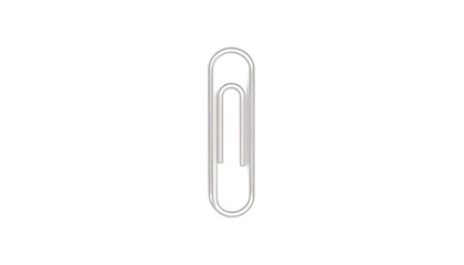 Obraz premium Simple paperclip graphic