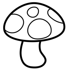 mushroom outline