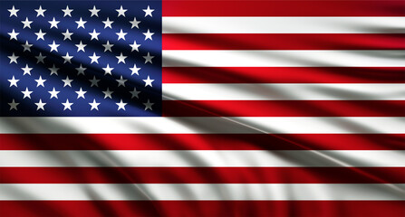 american flag waving in the wind