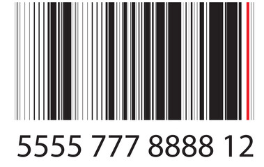 Barcode isolated. Code stripes sticker, Barcode labels. Simple fake bar code, Bar code for web design, Barcode product distribution icon