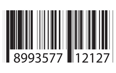 Barcode isolated. Code stripes sticker, Barcode labels. Simple fake bar code, Bar code for web design, Barcode product distribution icon