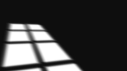 Soft Sunlight Window Shadow on Black Background