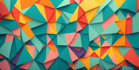 colorful geometric polygonal abstract low poly background