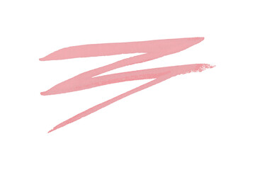 Pink watercolor background. Artistic hand paint. Isolated on transparent background.
