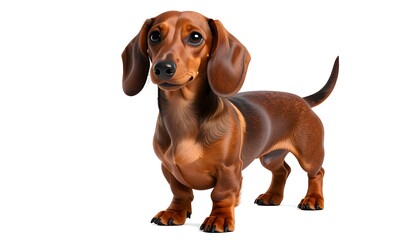 Cartoon Dachshund, standing