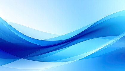 Fototapeta premium Abstract flowing blue waves (3)