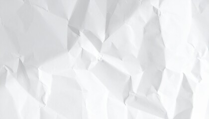 Obraz premium Striking white crumpled paper texture background with dramatic shadows and bright highlights