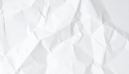 Obraz premium Crisp white crumpled paper texture background for creative projects and design