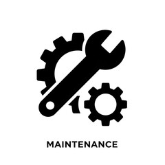 Illustration Of Black And White Tools Maintenance Icon On Transparent Background