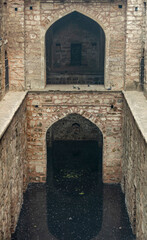 Historic Step well in New Delhi, India, 30 Jan 2024