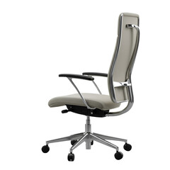 Fototapeta premium Isolated Chair on Transparent Background as 3D Render Office Furniture