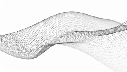 Dynamic abstract mesh wave with subtle light play, perfect for modern tech backgrounds or creative concepts