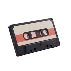 Obraz premium Illustration Of Retro Cassette Tape Isolated On Transparent Background