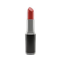 Isolated 3D Render Of Red Lipstick On Transparent Black Background