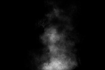 Burning Smoke on Black Background