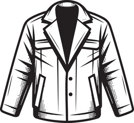 Vintage Shell Suit Halftone Grunge Vector Element 1980s Retro Tracksuit Illustration