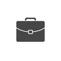 Isolated Black Briefcase Icon Illustration On Transparent Background