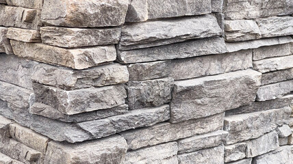 A Simple Texture Background of Grey Brick Rocks