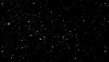 Dark night sky, scattered dots