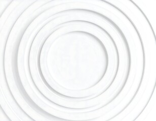 Concentric circles of varying sizes create a depth illusion on a white background