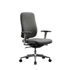 Fototapeta premium Isolated Office Chair Photo a 3D Render on Transparent Background