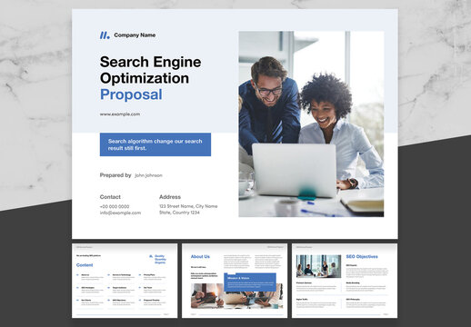Blue And Black SEO Proposal