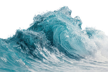 Ocean wave cresting, powerful turquoise