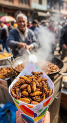 fried insects	
