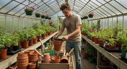 Obraz premium The Essential Guide to Potting Up Plants