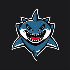 illustration of a shark as a mascot