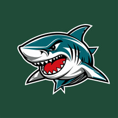 illustration of a shark as a mascot