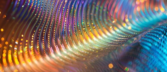 Holographic curves for banner backgrounds, wallpapers.