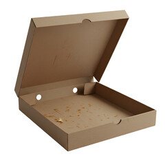 Isolated Pizza Box Illustration With Transparent Background