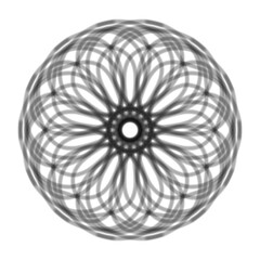 circular seamless pattern of floral motif