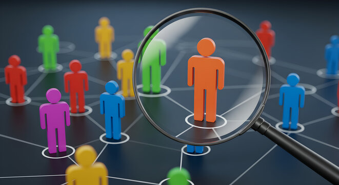 Diverse social network connections with magnifying