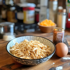 Bowl of Asian Noodles with a Fried Egg and Chopped Green Onions