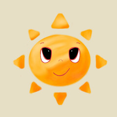 sun cartoon character