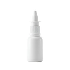 Isolated White Nasal Spray Bottle Illustration with Transparent Background