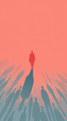 Person Escaping the Shadow of Addiction